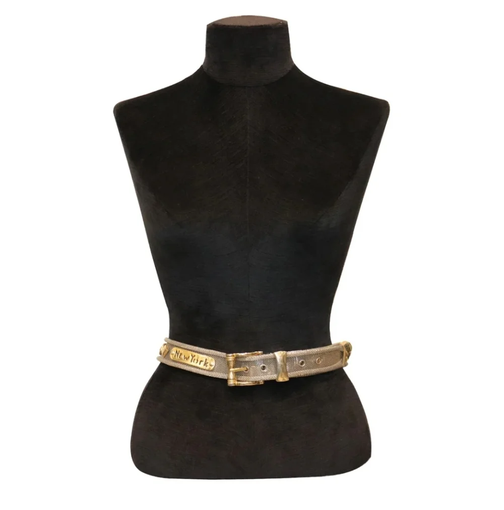 Vintage Mesh Mixed Metal City Gold & Silvertone belt Women XS Quiet Luxury